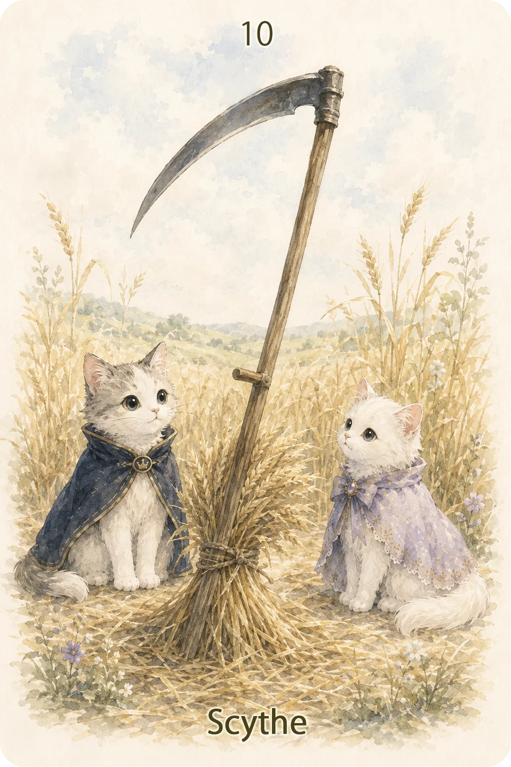 鎌（Scythe）のルノルマンカード画像