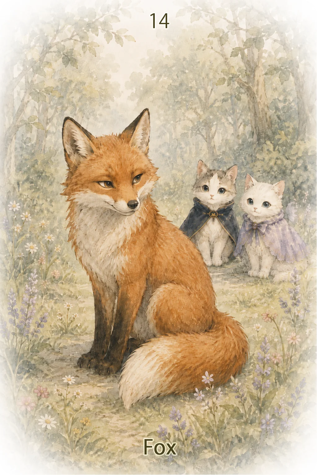 狐（Fox）のルノルマンカード画像