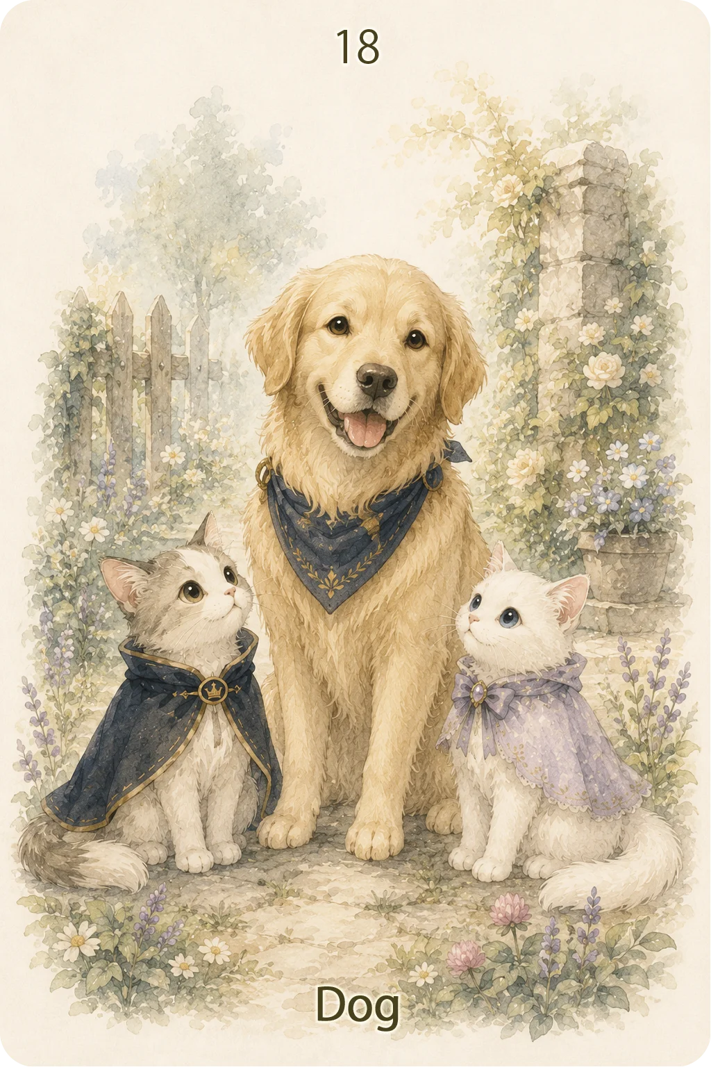 犬（Dog）のルノルマンカード画像