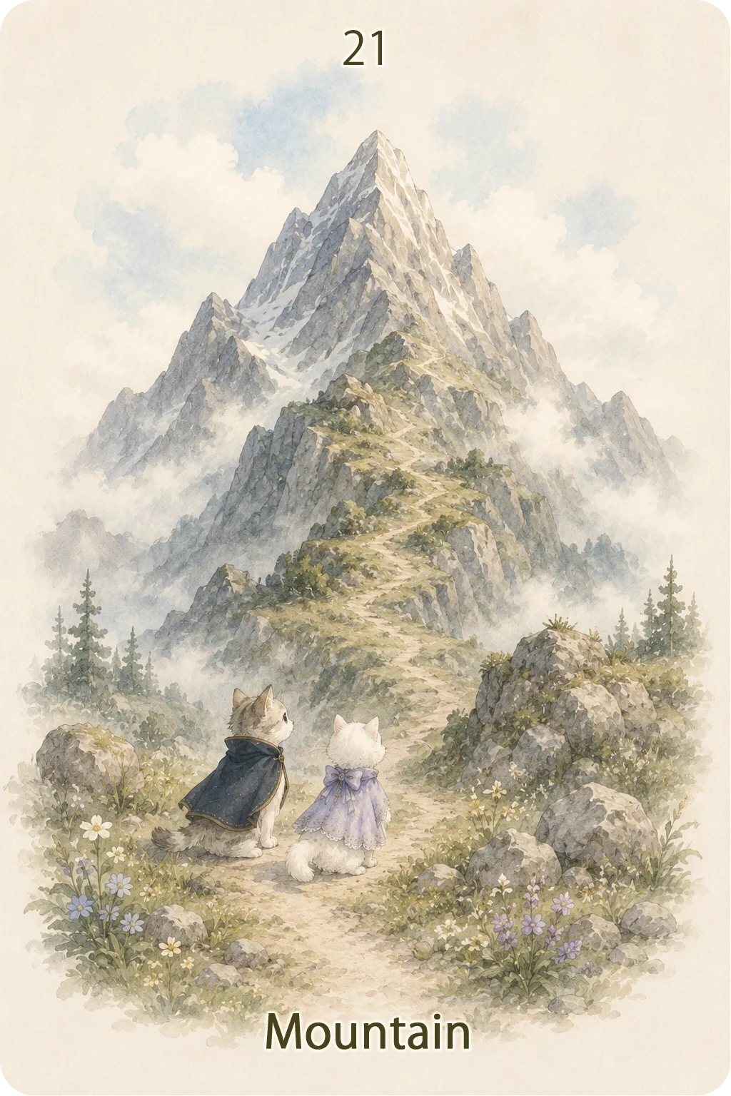 山（Mountain）のルノルマンカード画像