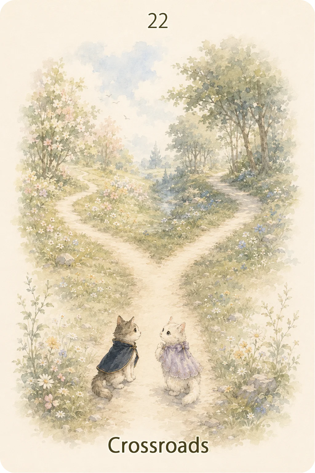 道（Crossroads）のルノルマンカード画像