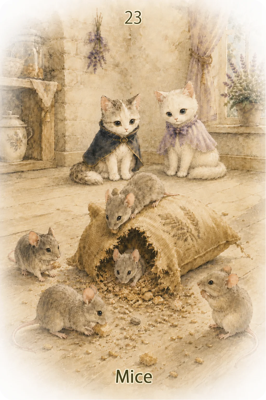 ネズミ（Mice）のルノルマンカード画像