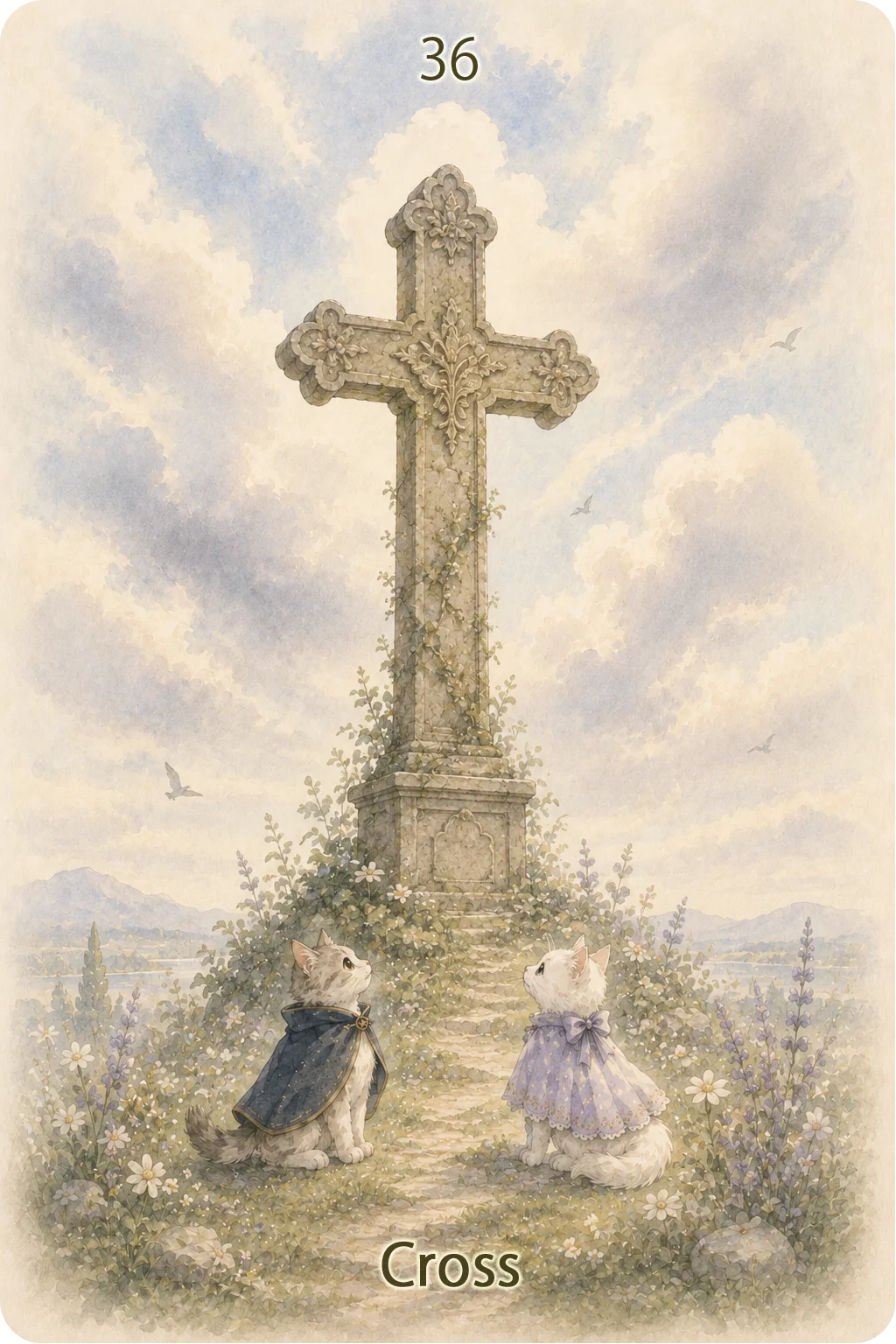 十字架（Cross）のルノルマンカード画像