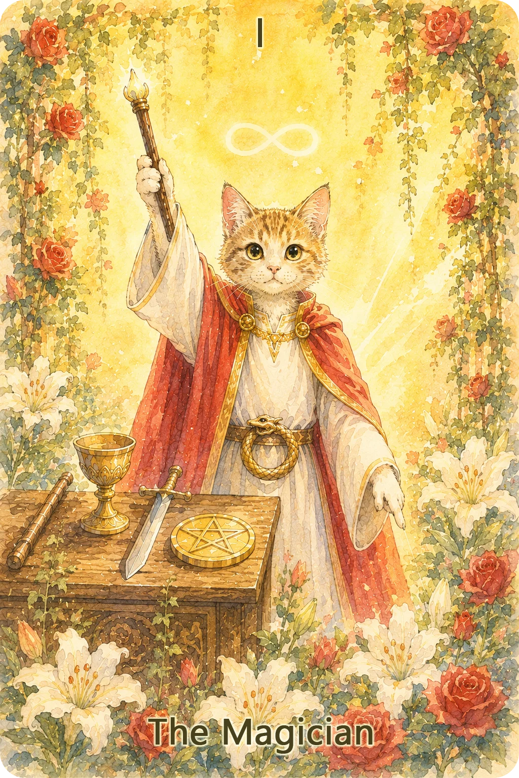 魔術師（The Magician）のタロットカード画像