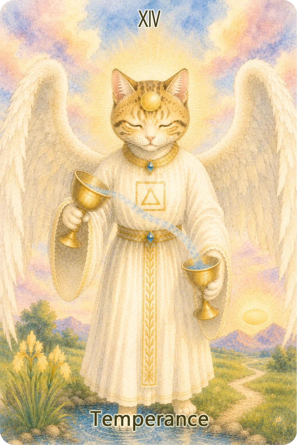 節制（Temperance）のタロットカード画像